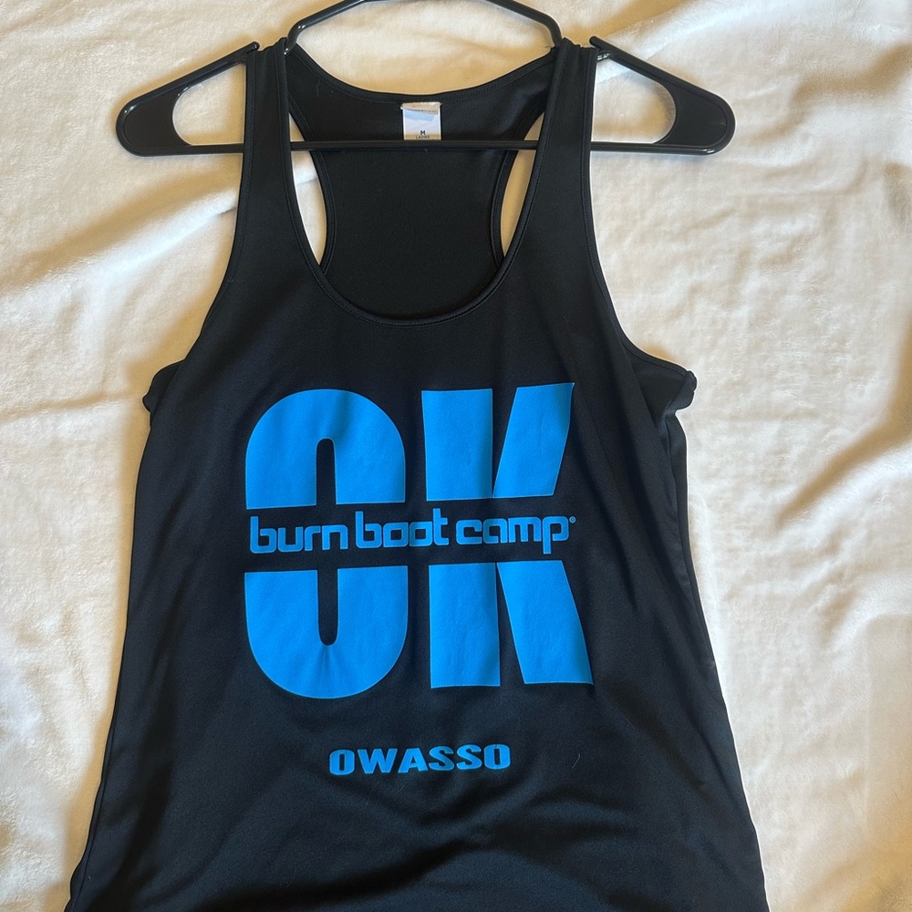 Black and Blue Burn Boot Camp Tank Top